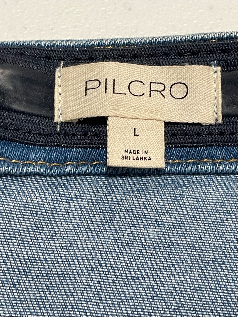 Anthropologie The Madi Front-Slit Denim Dress by Pilcro Sz Large Boho Beauty! - Picture 10 of 15